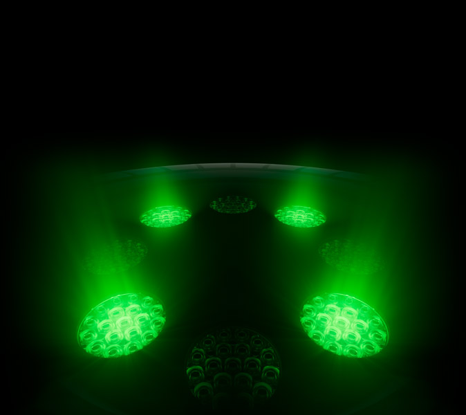 Sensores traseiros do Apple Watch Ultra 4 com LEDs verdes acesos, parte do Health Sensing System
