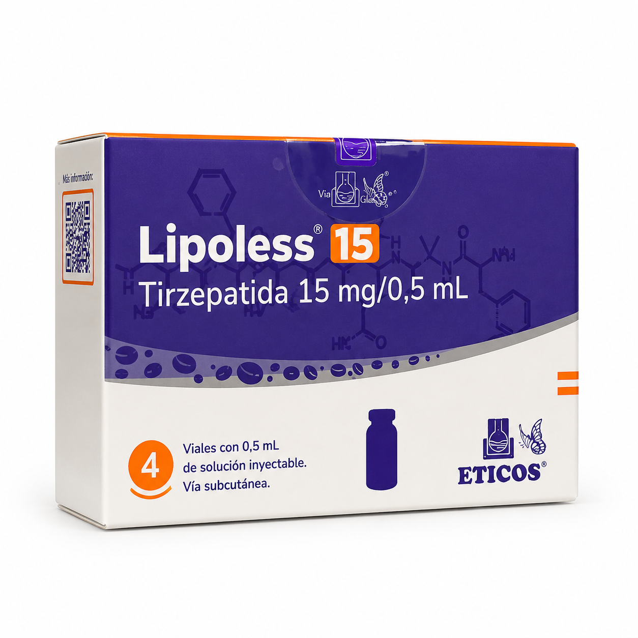 Combo 20x Lipoless 15mg 4 ampolas Tirzepatida