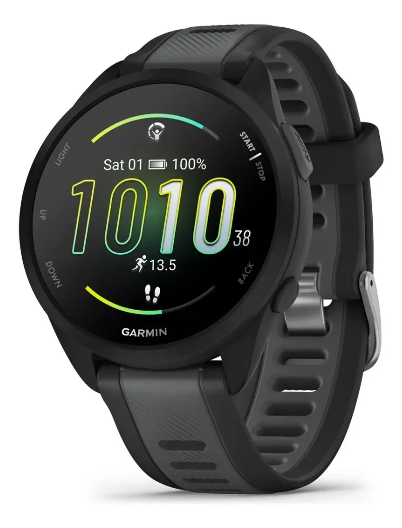 Combo 10x Relógio GPS Garmin Forerunner 165 Black/Slate Gray